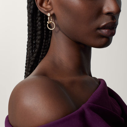 [Elite]JUSTE FULL DIAMOND DOUBLE EARRINGS