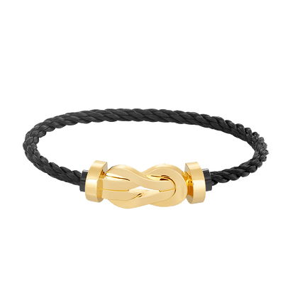 [Elite]CHANCE LARGE 8 FIGURE BUCKLE NO DIAMOND BRACELET GOLD