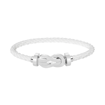 [Elite]CHANCE LARGE 8 FIGURE BUCKLE NO DIAMOND BRACELET SILVER