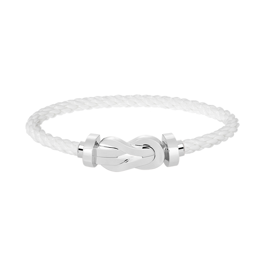 [Elite]CHANCE LARGE 8 FIGURE BUCKLE NO DIAMOND BRACELET SILVER