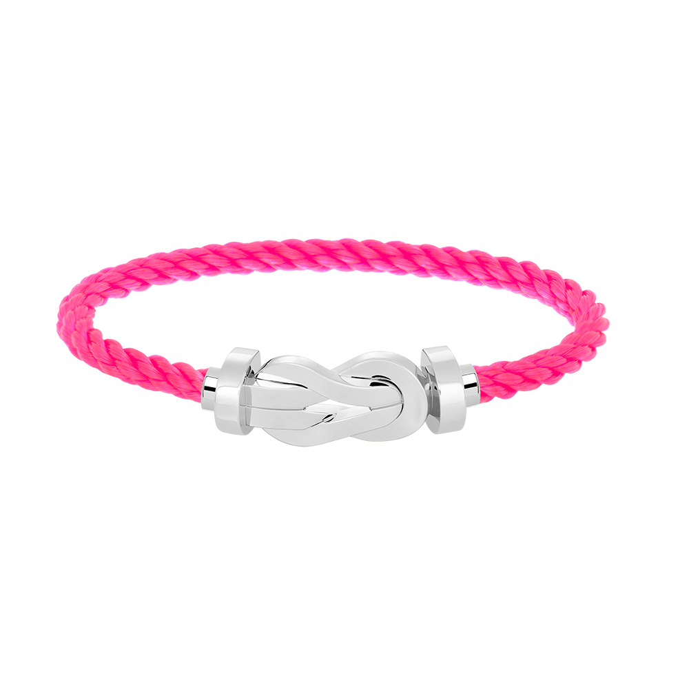 [Elite]CHANCE LARGE 8 FIGURE BUCKLE NO DIAMOND BRACELET SILVER