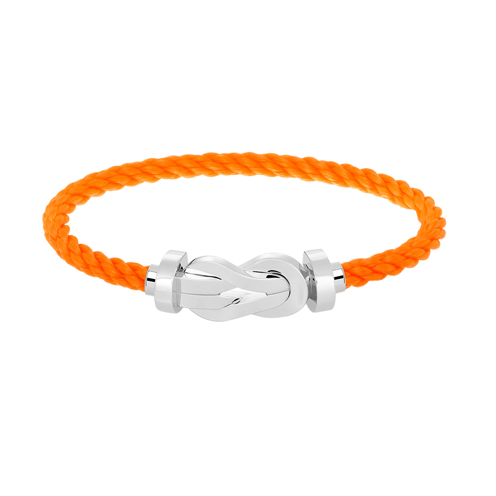 [Elite]CHANCE LARGE 8 FIGURE BUCKLE NO DIAMOND BRACELET SILVER