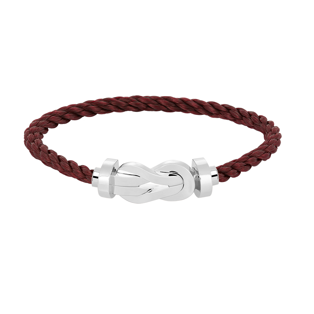 [Elite]CHANCE LARGE 8 FIGURE BUCKLE NO DIAMOND BRACELET SILVER