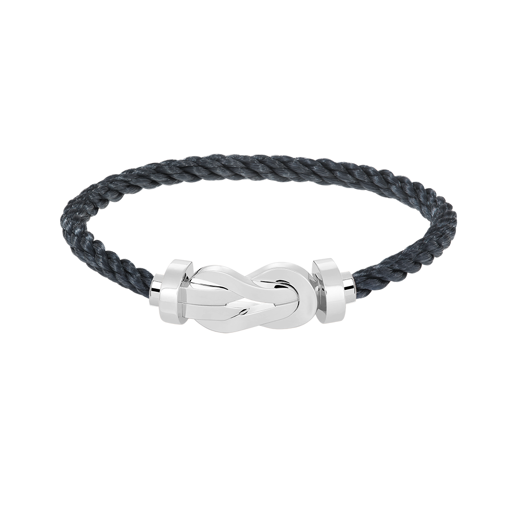 [Elite]CHANCE LARGE 8 FIGURE BUCKLE NO DIAMOND BRACELET SILVER