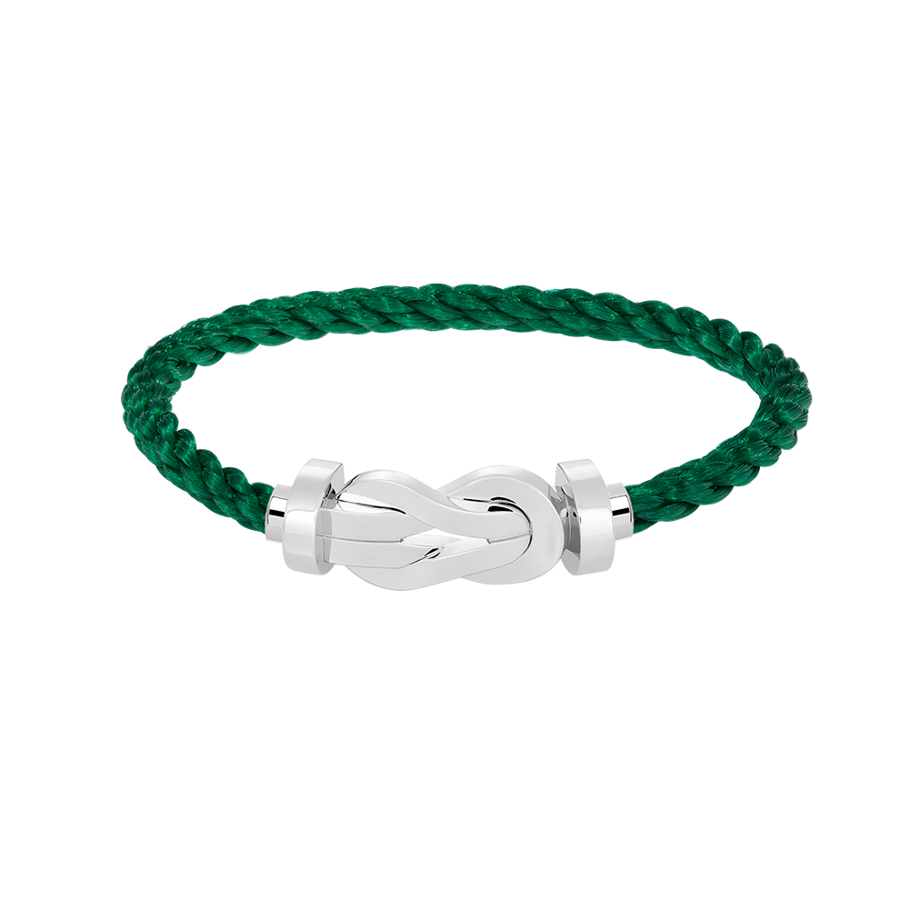 [Elite]CHANCE LARGE 8 FIGURE BUCKLE NO DIAMOND BRACELET SILVER