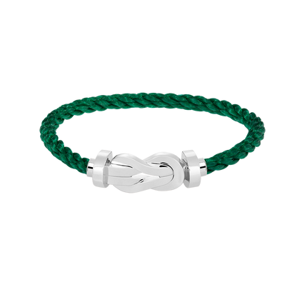 [Elite]CHANCE LARGE 8 FIGURE BUCKLE NO DIAMOND BRACELET SILVER