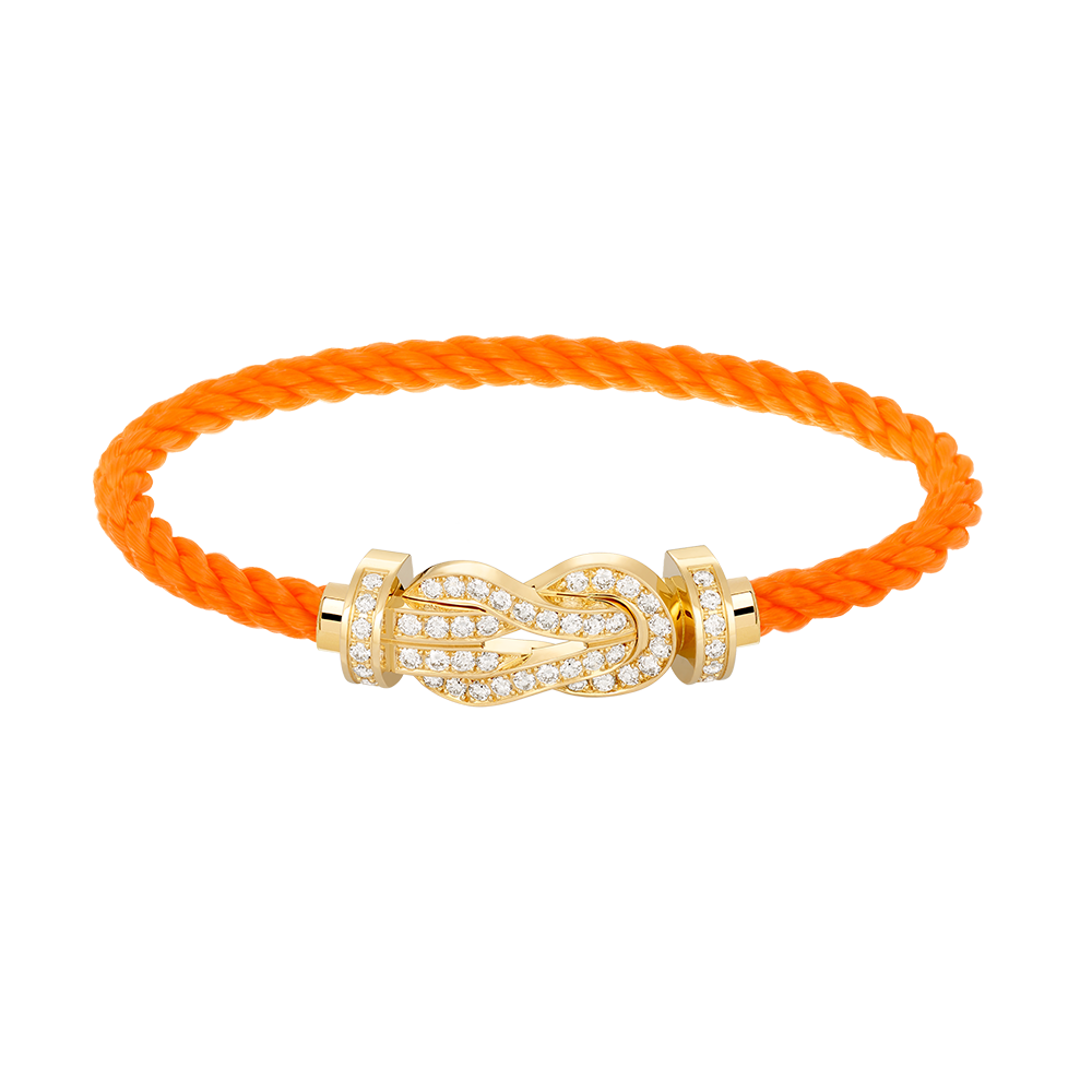 [Elite]CHANCE LARGE 8 FIGURE BUCKLE FULLDIAMOND BRACELET GOLD