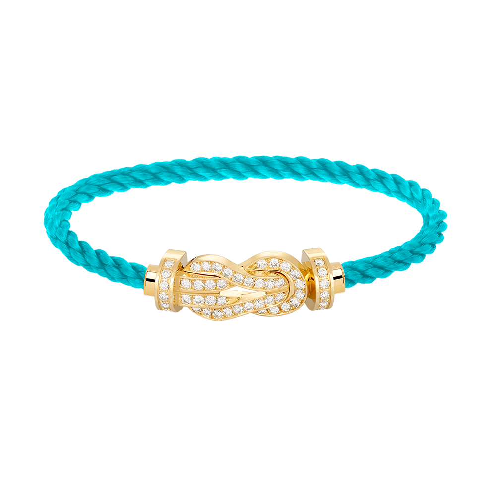 [Elite]CHANCE LARGE 8 FIGURE BUCKLE FULLDIAMOND BRACELET GOLD