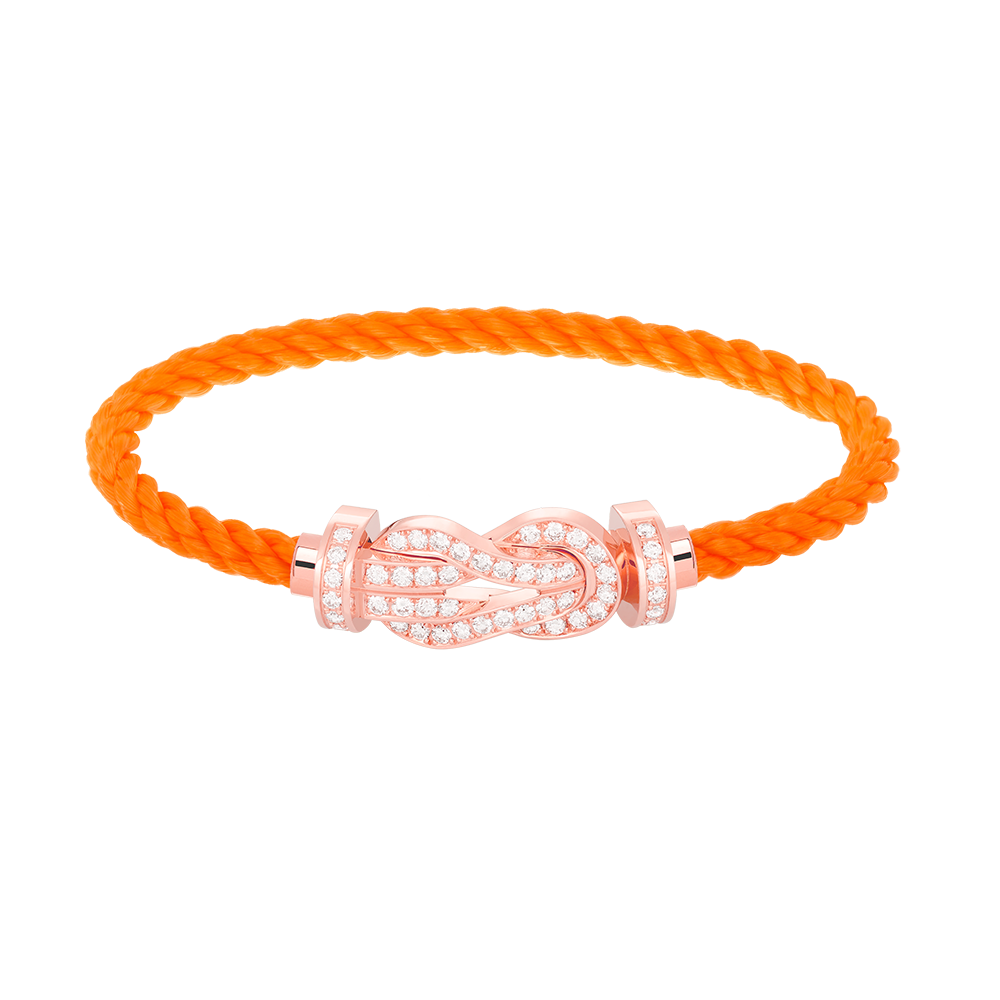 [Elite]CHANCE LARGE 8 FIGURE BUCKLE FULL DIAMOND BRACELET ROSE GOLD
