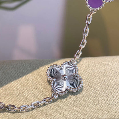 [Elite] CLOVER 5 MOTIF VIOLET BRACELET COLLECTION