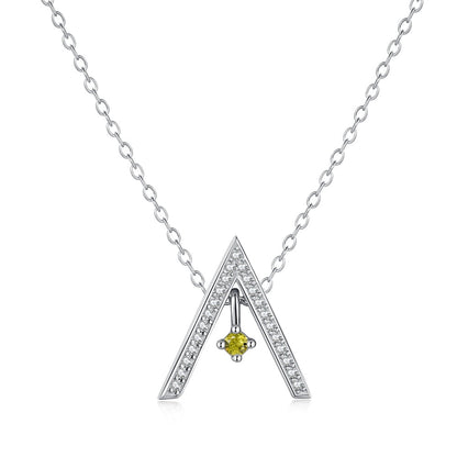 [Elite]Sparkling "A" Shape Necklace