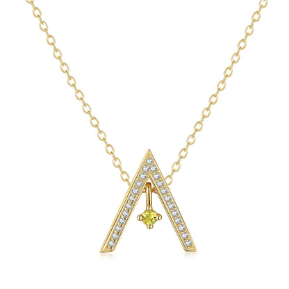 [Elite]Sparkling "A" Shape Necklace