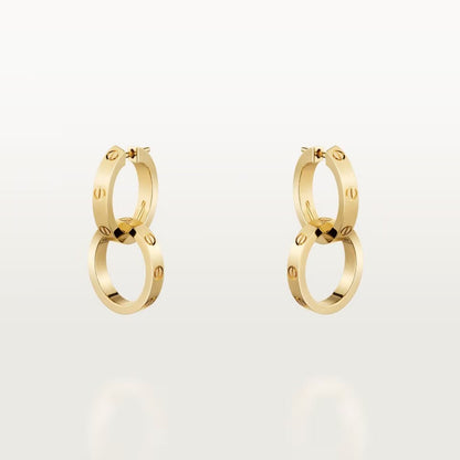 [Elite]LOVE 3.3MM DANGLE EARRINGS