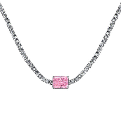 [Elite]2.0 carat Ornate Emerald Cut Necklace