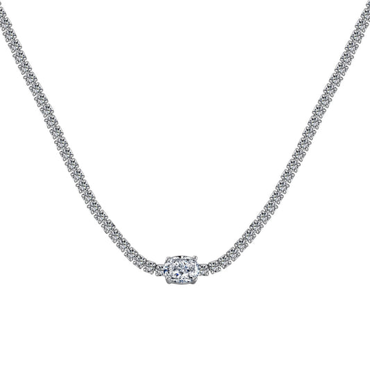 [Elite]1.0 Carat Shining Oval Cut Necklace