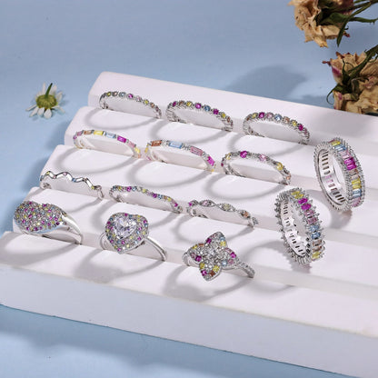 [Elite]Delicate Ebullient Heart Shape Wedding Ring