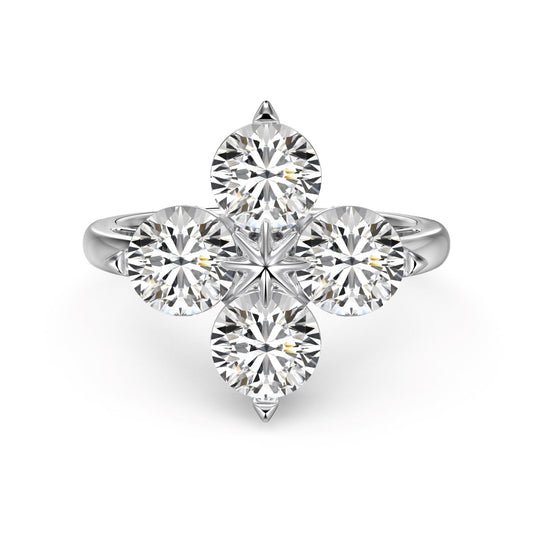 [Elite]Four-Leaf Clover Eight-Pointed Star Ring