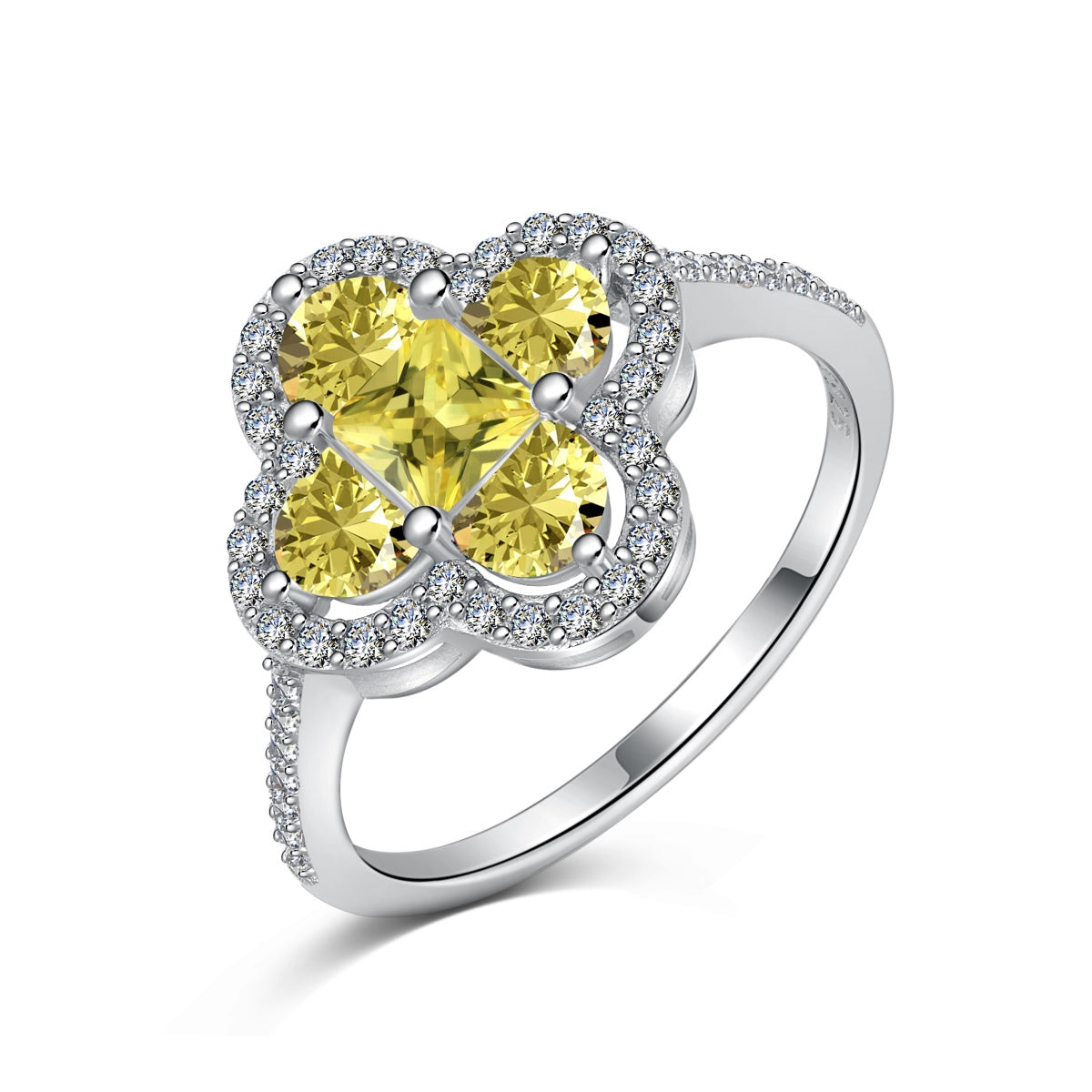 [Elite]Luxurious Eternity Flower Shape Banquet Ring