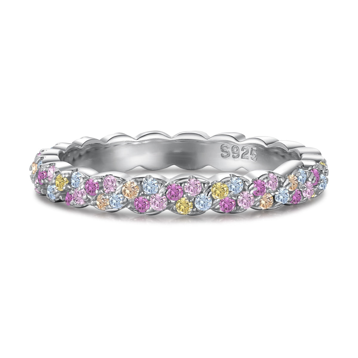 [Elite]Dainty Ebullient Round Cut Daily Ring