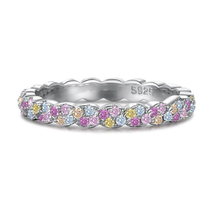 [Elite]Dainty Ebullient Round Cut Daily Ring