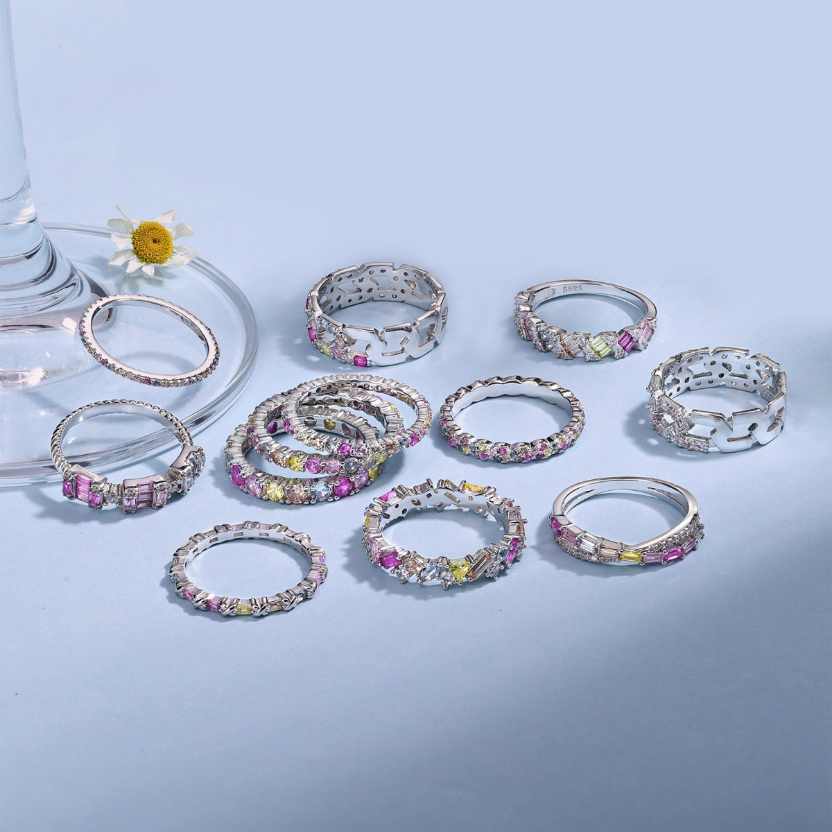 [Elite]Radiant Sparkling Round Cut Daily Ring
