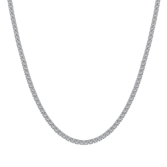 [Elite]Delicate Round Shape Tennis Necklace