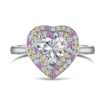 [Elite]Delicate Ebullient Heart Shape Wedding Ring