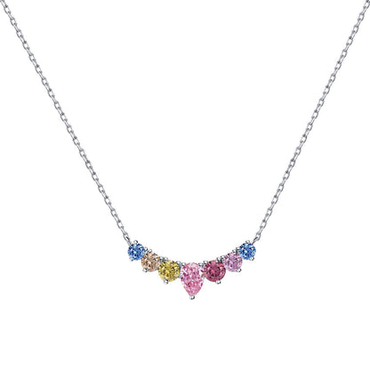 [Elite]Dainty Colorful Heart Necklace