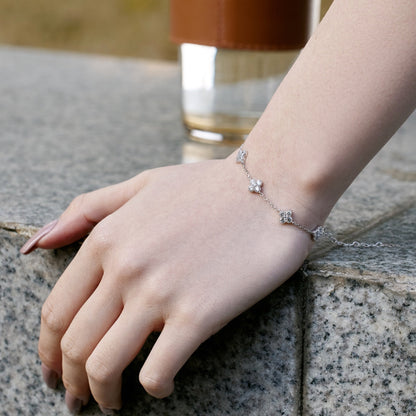[Elite]Four-Leaf Clover Hollow Butterfly Bracelet