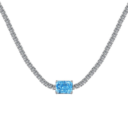 [Elite]2.0 carat Ornate Emerald Cut Necklace