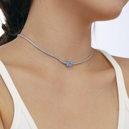 [Elite]2.0 carat Ornate Emerald Cut Necklace