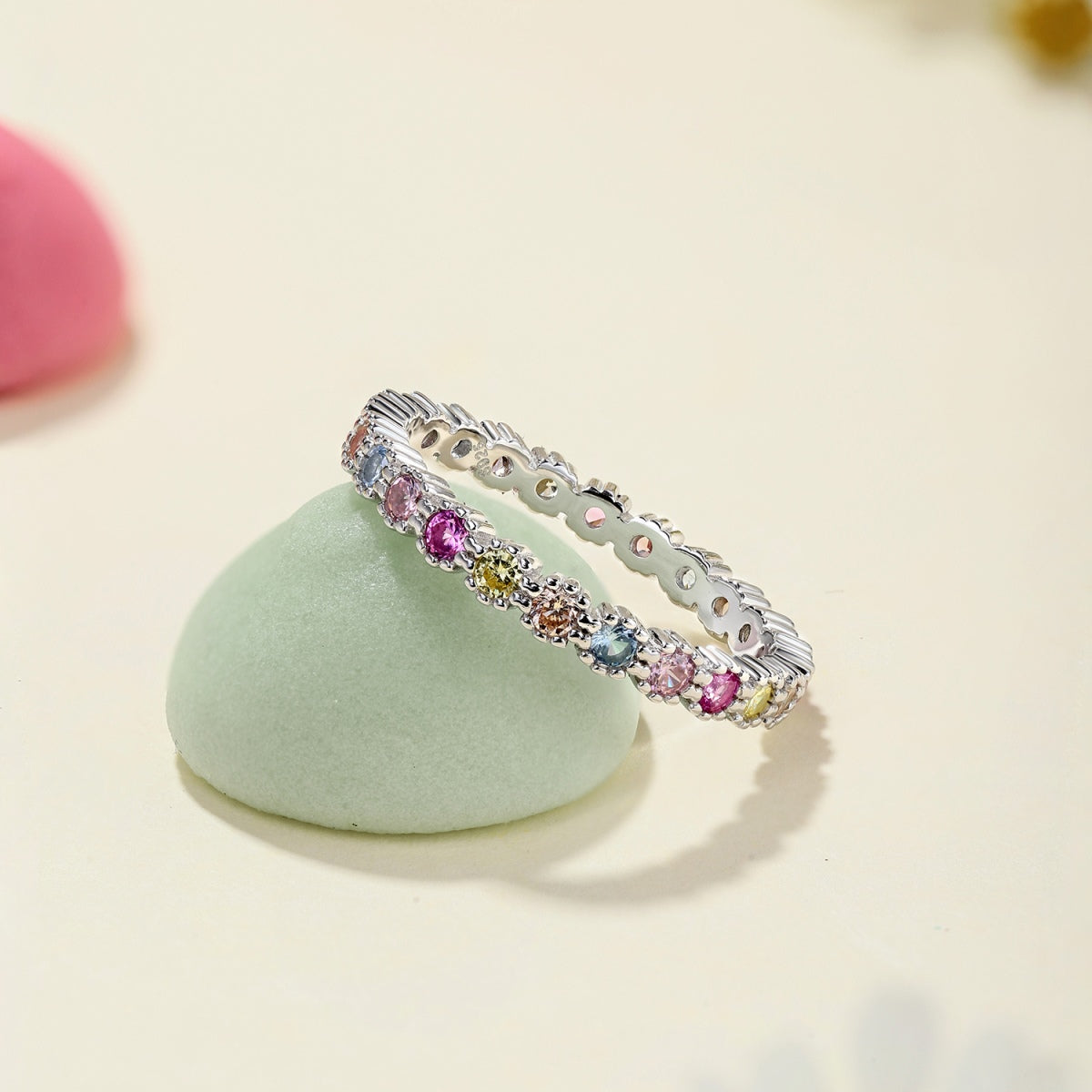 [Elite]Exquisite Colorful Round Cut Party Ring