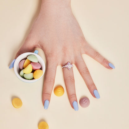 [Elite]Luxurious Colorful Flower Shape Banquet Ring