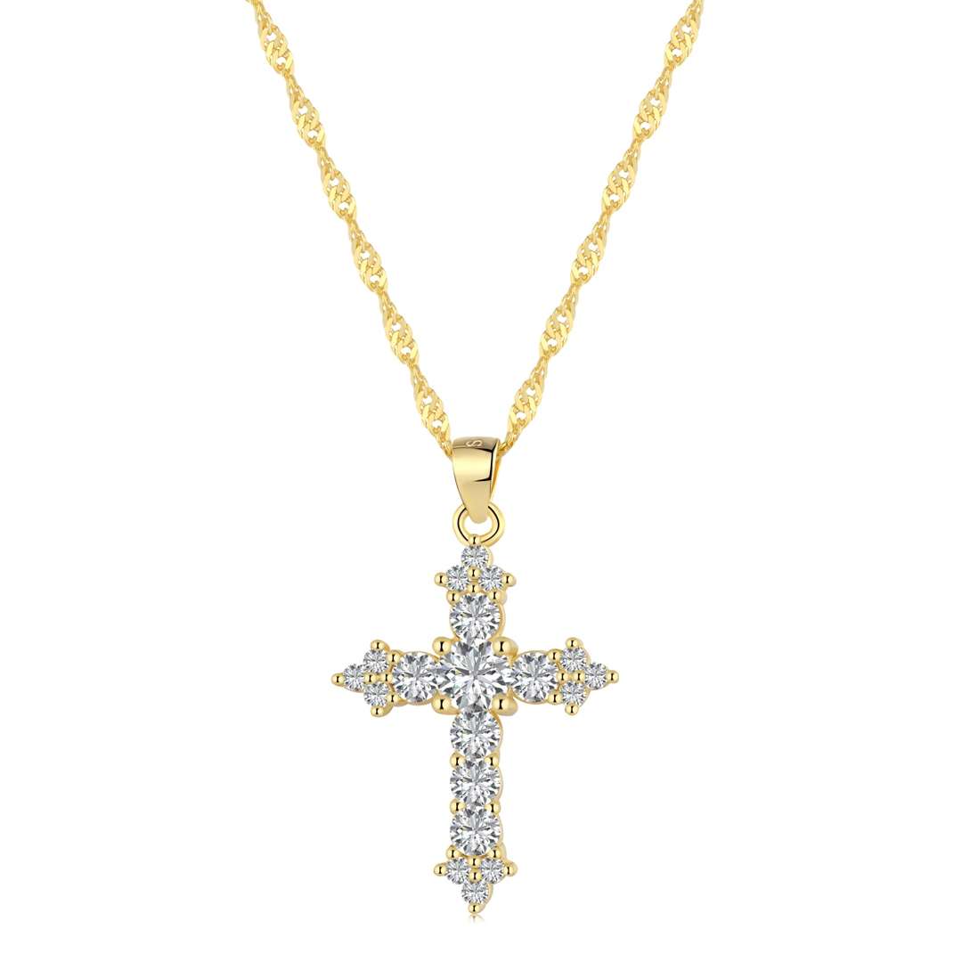 [Elite]Delicate Cross Shape Necklace