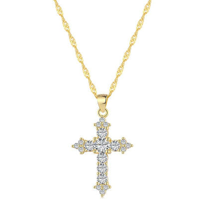 [Elite]Delicate Cross Shape Necklace