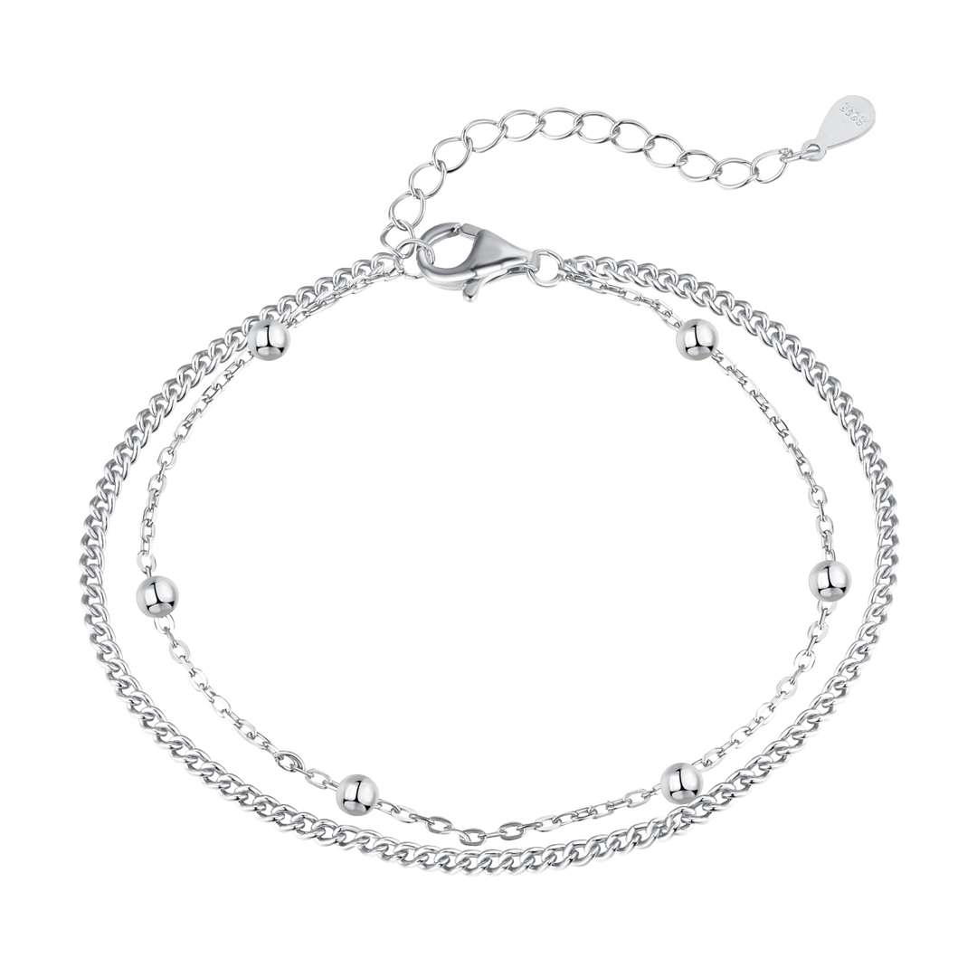 [Elite]Delicate Bead Double Layer Bracelet