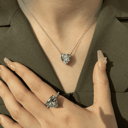 [Elite]6.0 carat Radiant Heart Shape Necklace