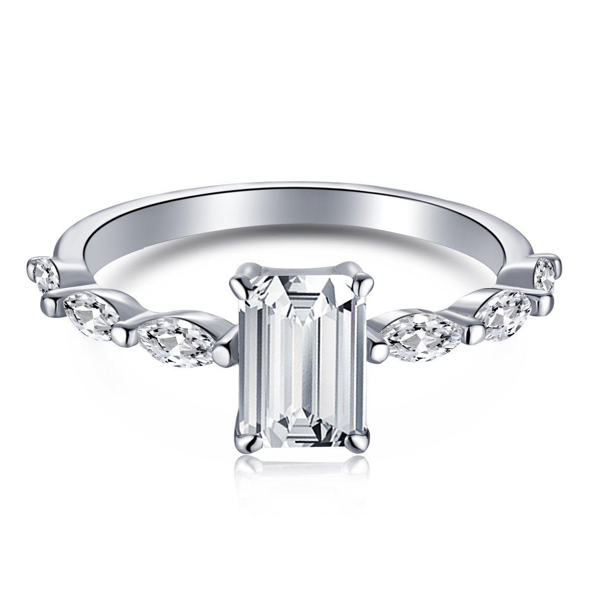 [Elite]1.0 Carat Dainty Resplendent Radiant Cut Daily Ring