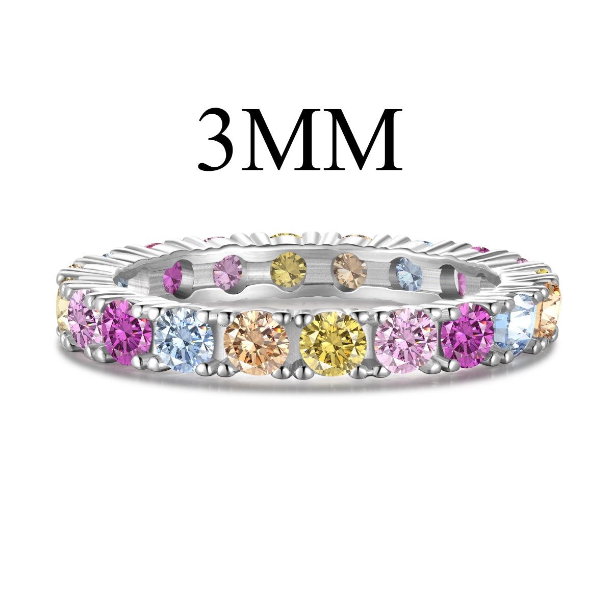 [Elite]Dazzling Lustrous Round Cut Tennis Ring
