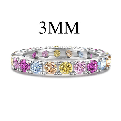 [Elite]Dazzling Lustrous Round Cut Tennis Ring