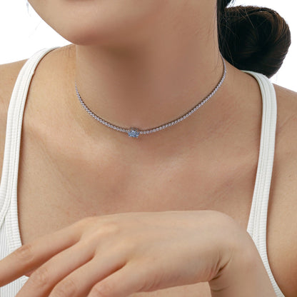 [Elite]1.0 Carat Shining Oval Cut Necklace