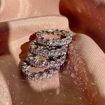 [Elite]Eternity Round Cut Tennis Ring