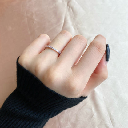 [Elite]Delicate Sparkling Round Cut Daily Ring