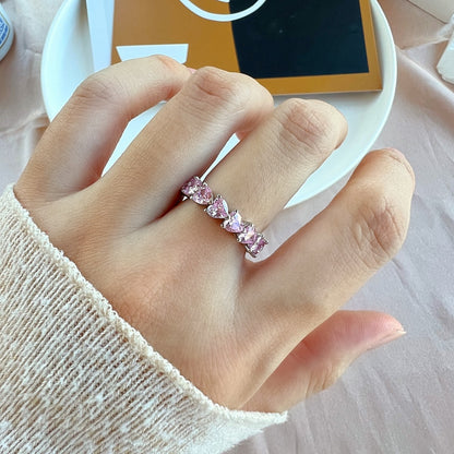 [Elite]0.25 Carat Radiant Romance Heart Cut Lover Ring
