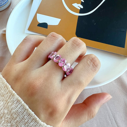 [Elite]Dainty Elongated Cushion Cut Tennis Ring