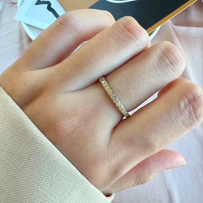 [Elite]Delicate Sparkling Round Cut Daily Ring