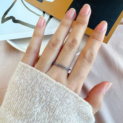 [Elite]Delicate Sparkling Round Cut Daily Ring