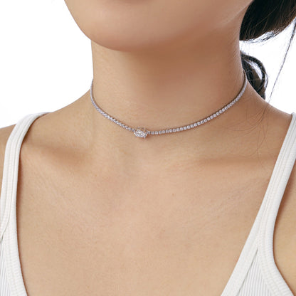 [Elite]1.0 Carat Shining Oval Cut Necklace