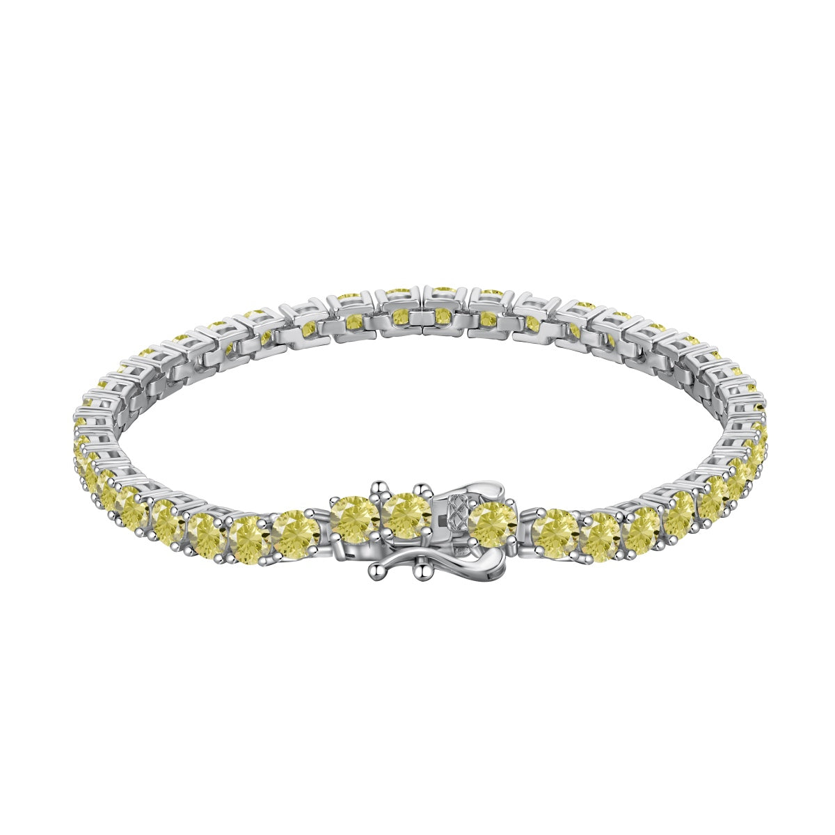 [Elite]Ornate Dazzling Round Cut Tennis Bracelet