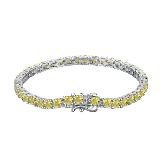 [Elite]Ornate Dazzling Round Cut Tennis Bracelet